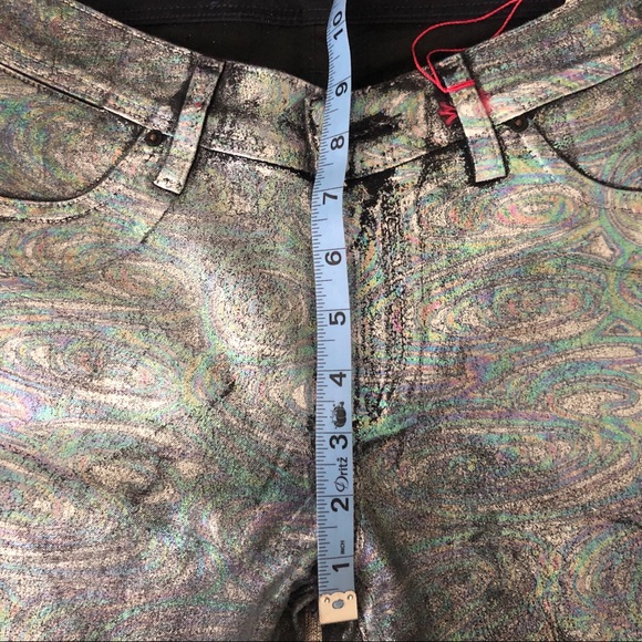 Sinclair Jeans Metallic Foiled Oil Slick Color - Picture 7 of 8